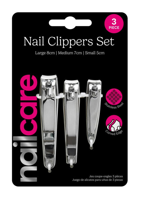 NAIL CLIPPERS ST.STEEL 3PC SET