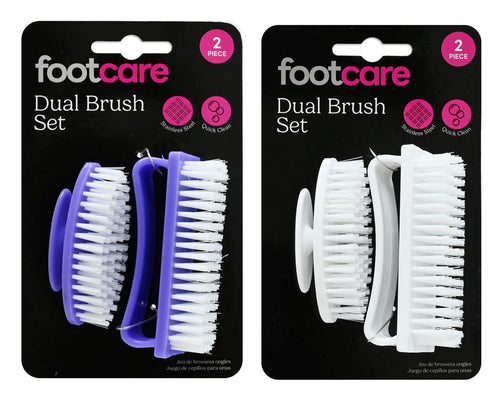 NAIL BRUSH 2PC SET 4ASST