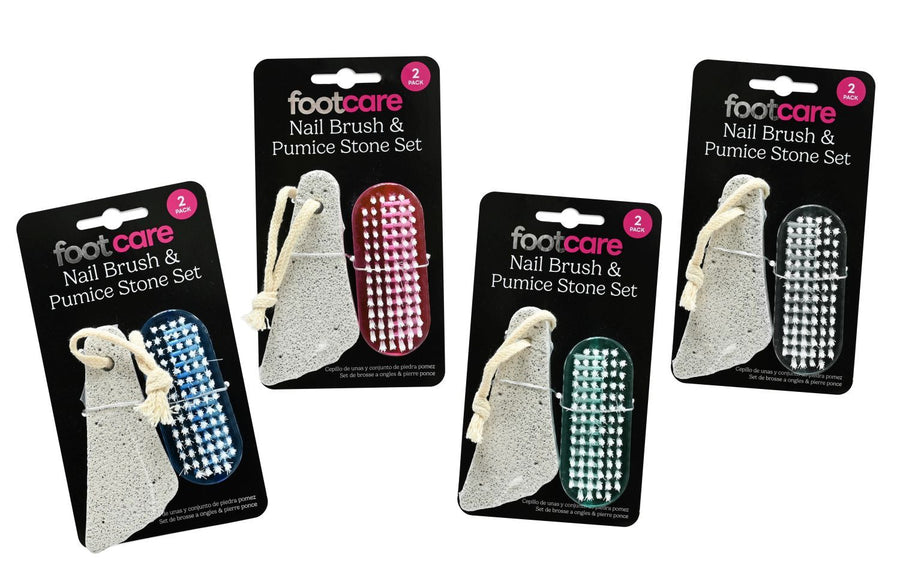 PUMICE STONE & NAIL BRUSH SET