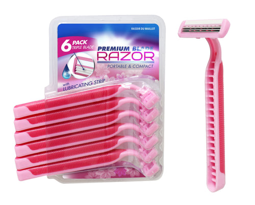 LADIES RAZOR DISPOSABLE 6PK