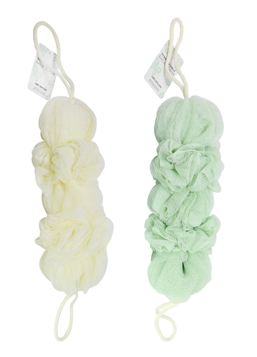 BATH BACK SCRUB NYLON 2ASST