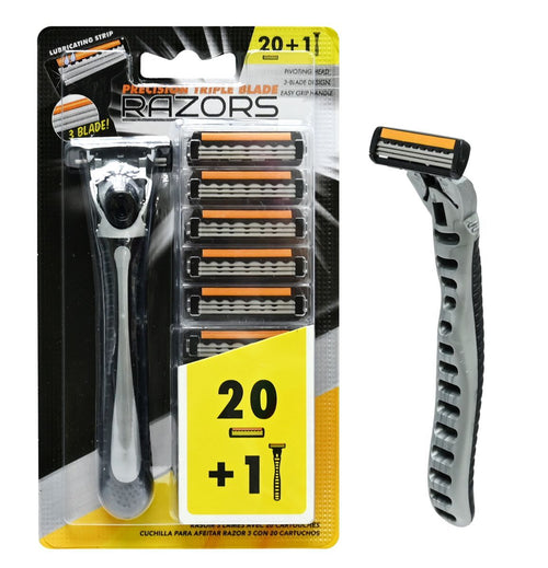 RAZOR 3 BLADE W/20 CARTRIDGES