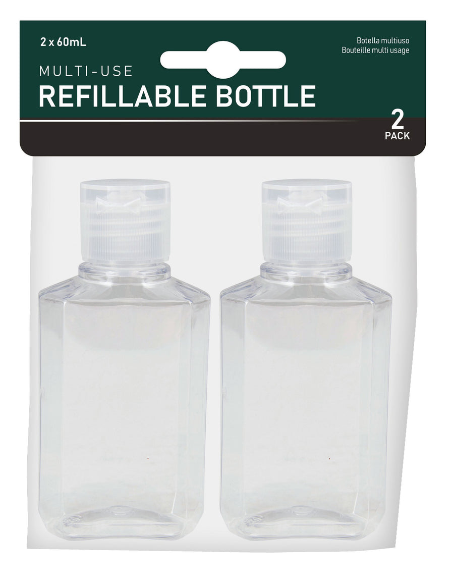 MUTLI-USE BOTTLE 60ML 2 PACK