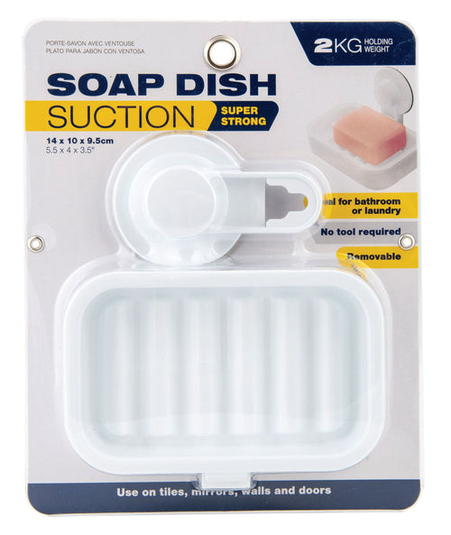SOAP DISH WITH SUCTION 14X10X9