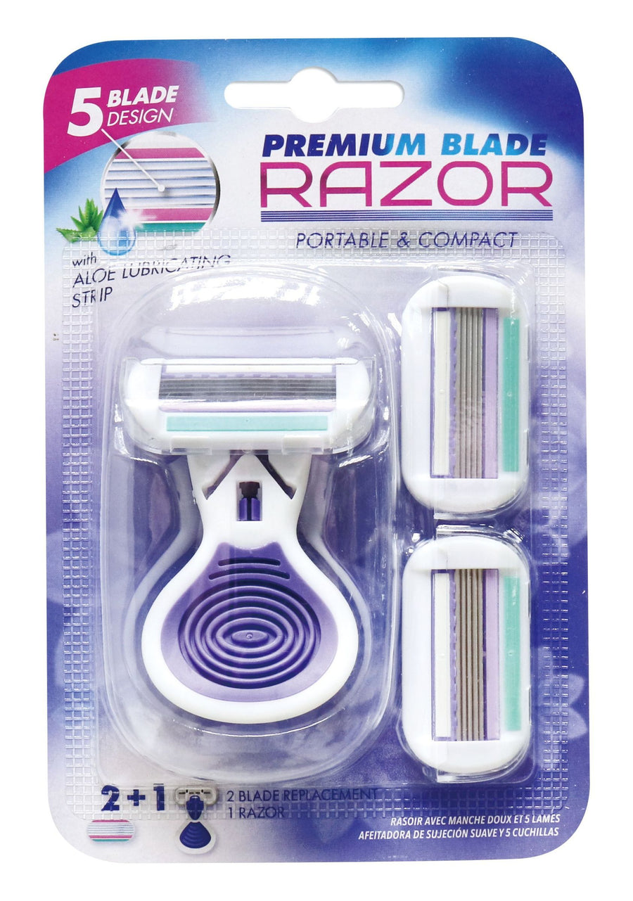 RAZOR W/SOFT GRIP 5 BLADES  3P