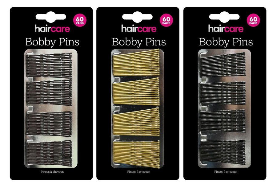 BOBBY PINS 48mm 60PK 3ASST