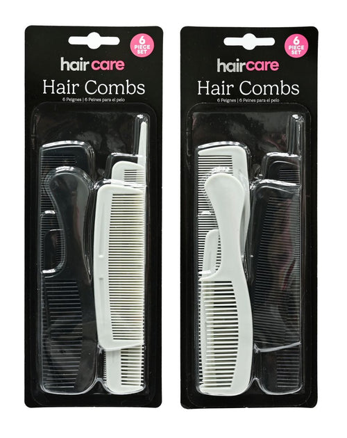 HAIR COMB 6PC SET 2ASST