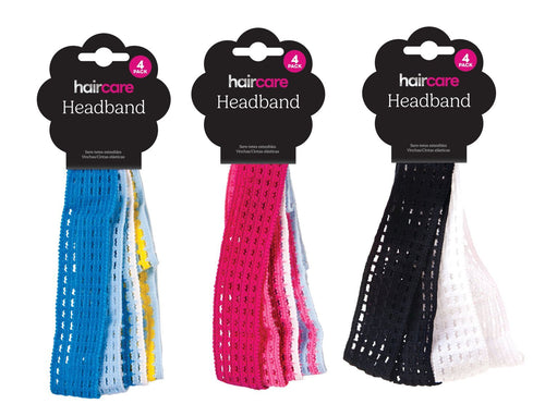 HEADBAND 4PK 3ASST