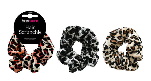 SCRUNCHIE ANIMAL PRINT 3ASST