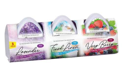 GEL AIR FRESHENER MINI 3PK 60G