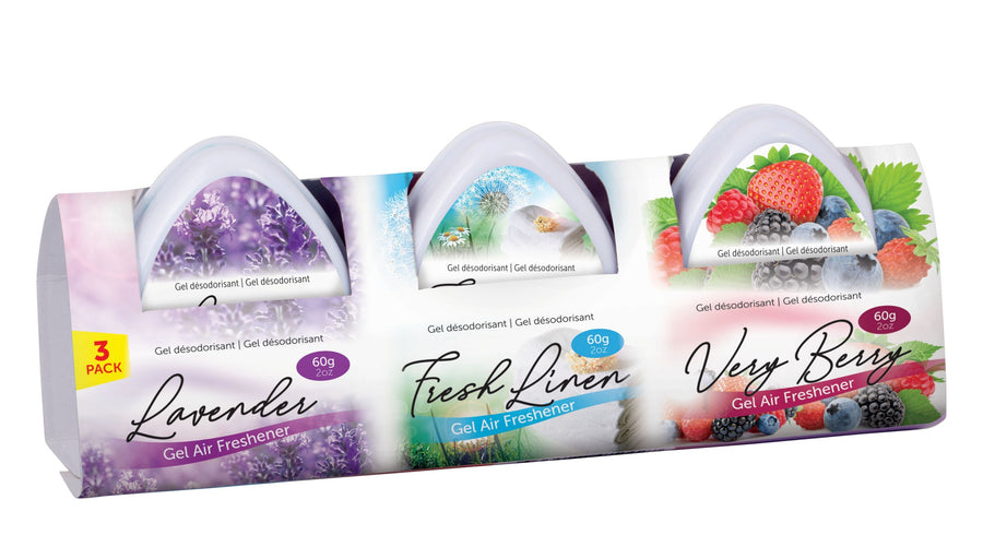 GEL AIR FRESHENER MINI 3PK 60G