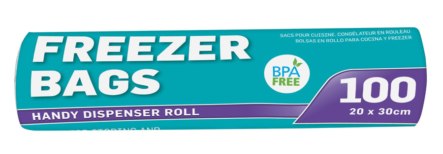 FREEZER BAG ROLL 20x30cm 100PK