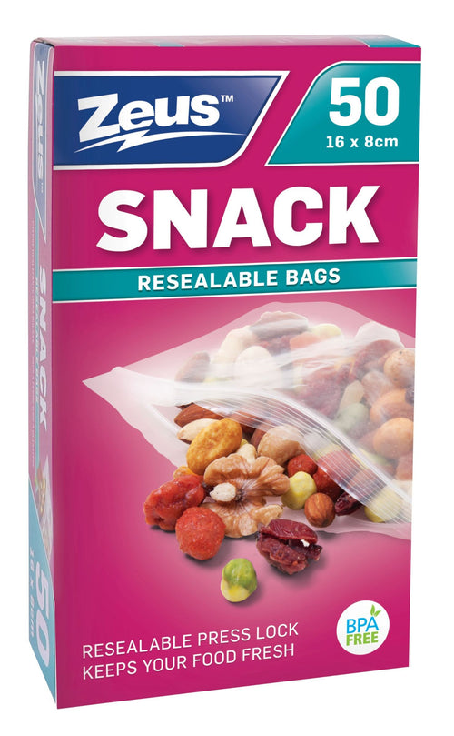 SNACK BAGS PRESS LOCK 50PK