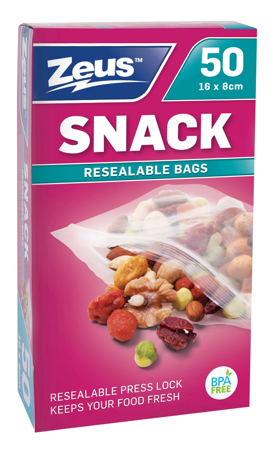 SNACK BAGS PRESS LOCK 50PK