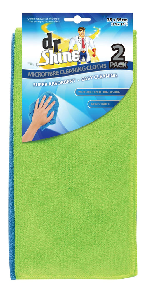 CLEANING CLOTH MICROFIBRE 2PK