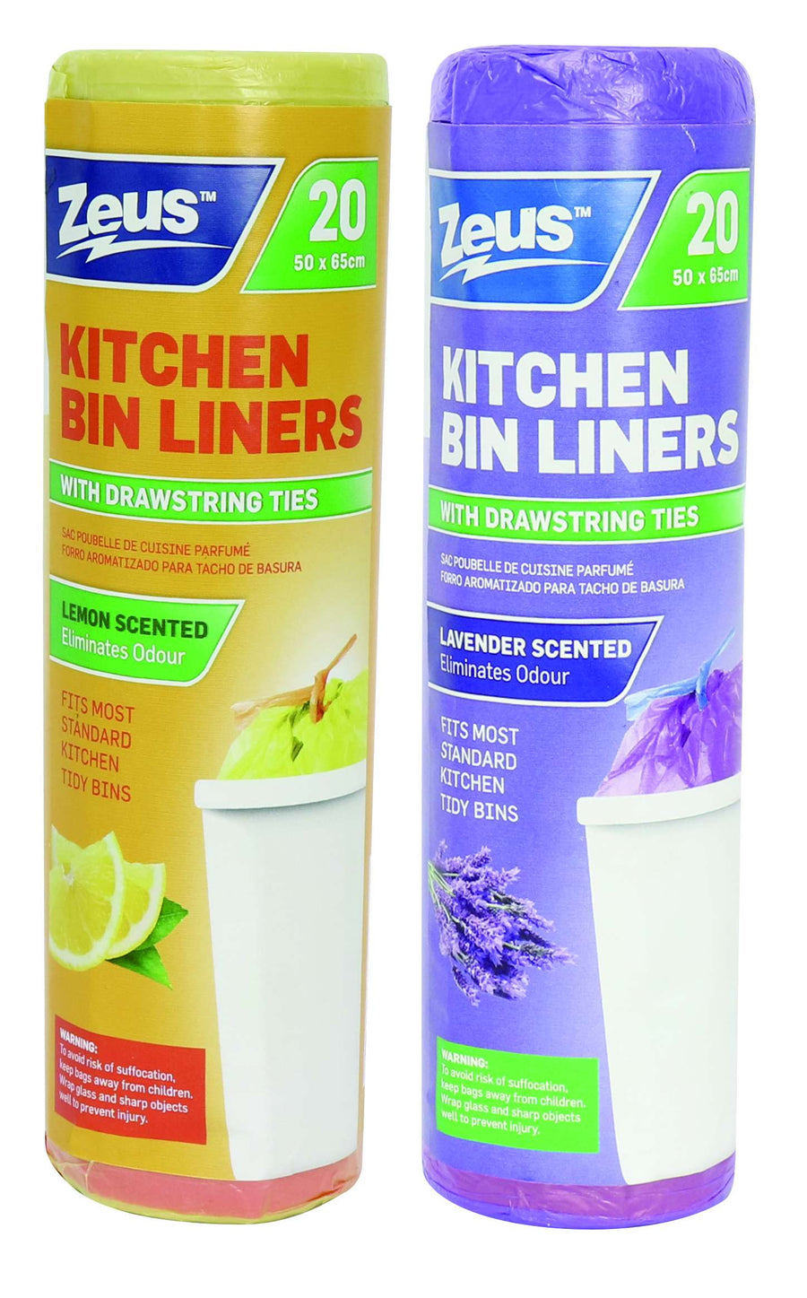 BIN LINERS SCENTED 20PK 2ASST