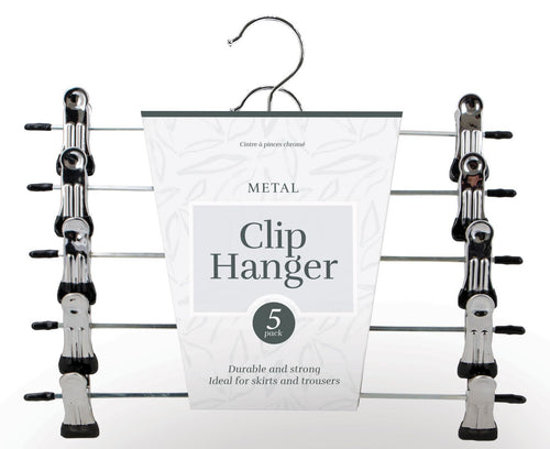 CLIP HANGER METAL 5PK