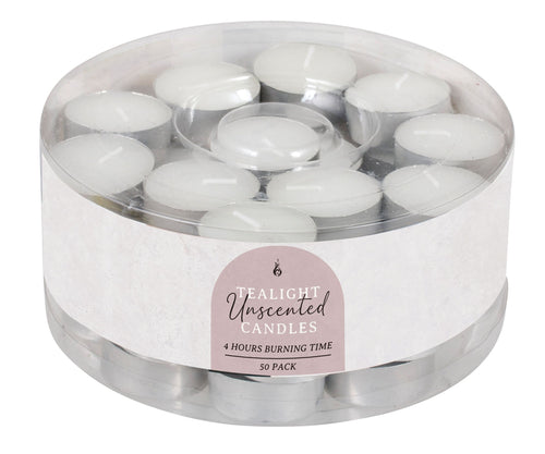 CANDLE TEA LIGHT 14g 50PK