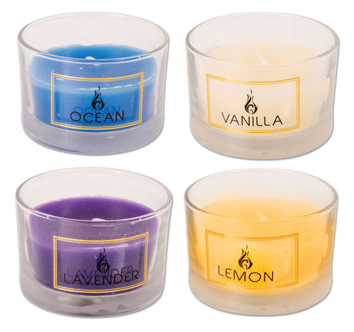 CANDLE SCENTED GLASS 7.5X5CM