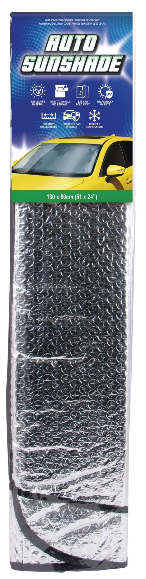CAR WINDSCREEN SUNSHADE SILVER