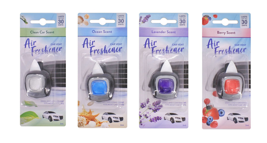 CAR VENT AIR FRESHENER 4 ASST