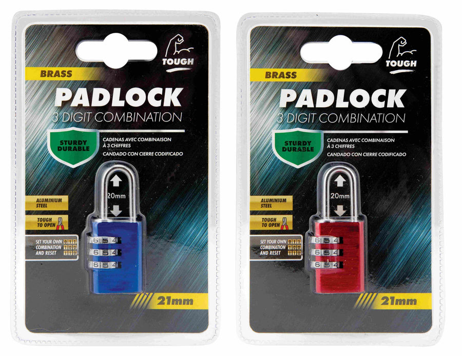 COMBINATION 3 DIGIT PADLOCK 21