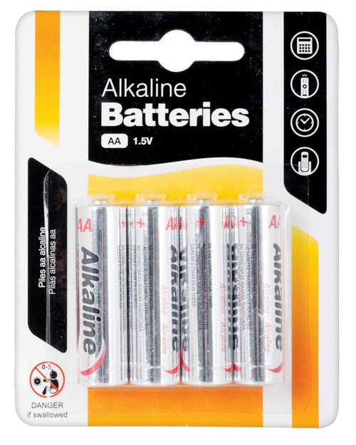 AA ALKALINE BATTERIES 4PK