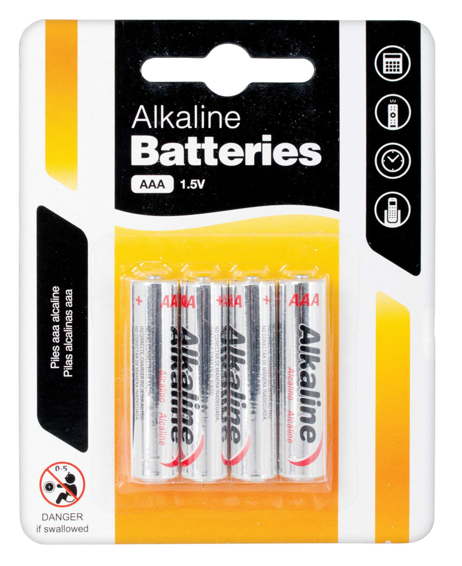 AAA ALKALINE BATTERIES 4PK