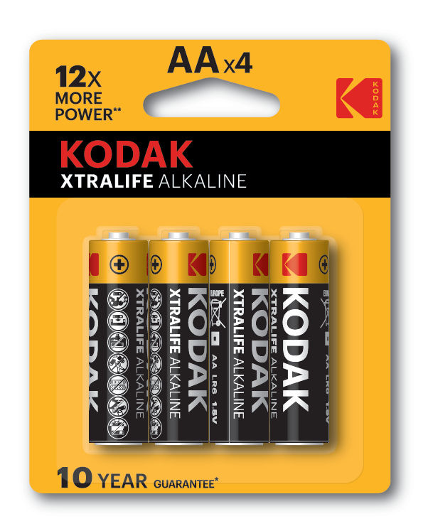 KODAK BATT ALKALINE - AA 4/PAC