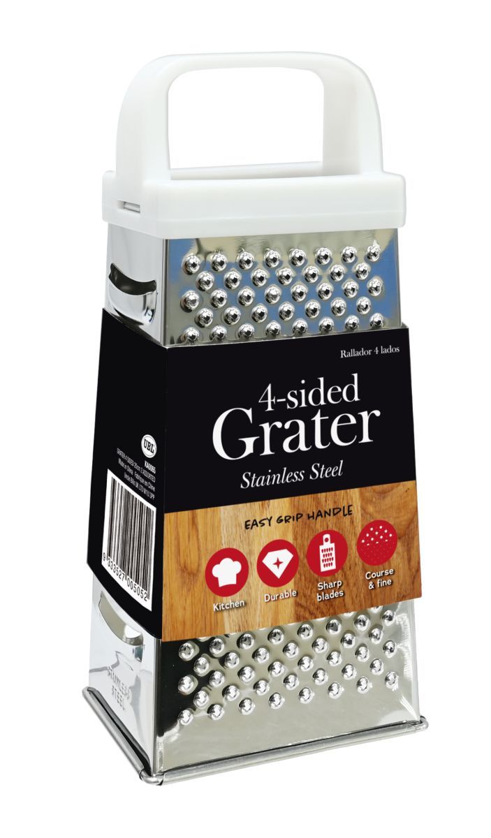 GRATER 4-SIDED W/HANDLE 20cm