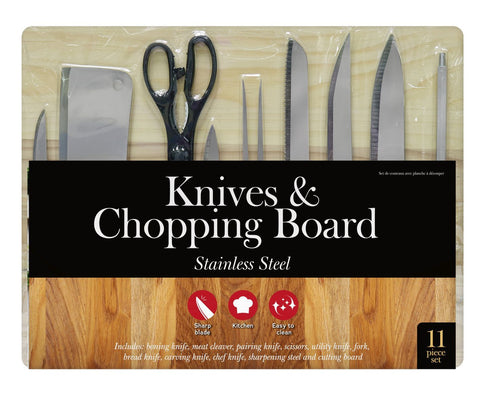 KNIFE & CHOPPING BOARD 11PC