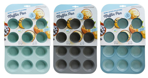SILICON BAKE MUFFIN PAN 12 CUP