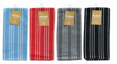 TEA TOWEL STRIPES 100% COTTON