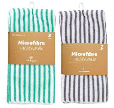 TEA TOWEL M/FIBRE 40x60cm 2PK