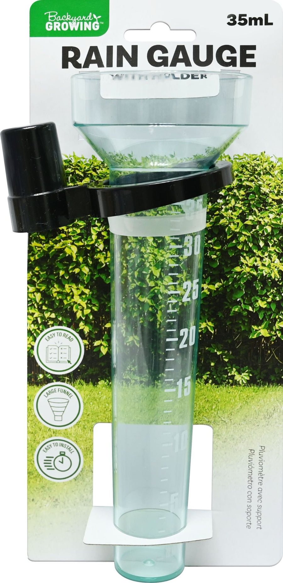 RAIN GAUGE WITH HOLDER  35ML