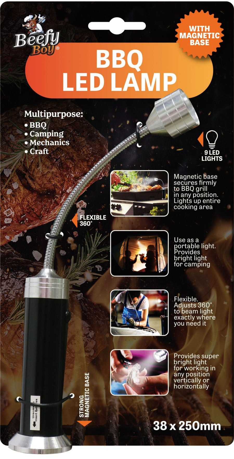 BBQ LED LAMP W/MAGNETIC BASE