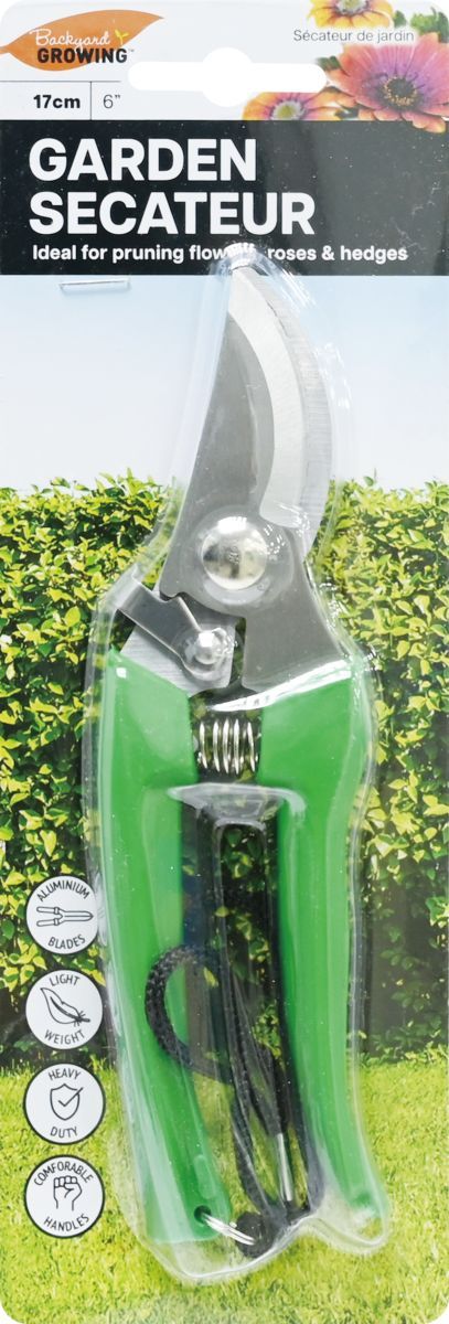 GARDEN SECATEUR 17.5CM
