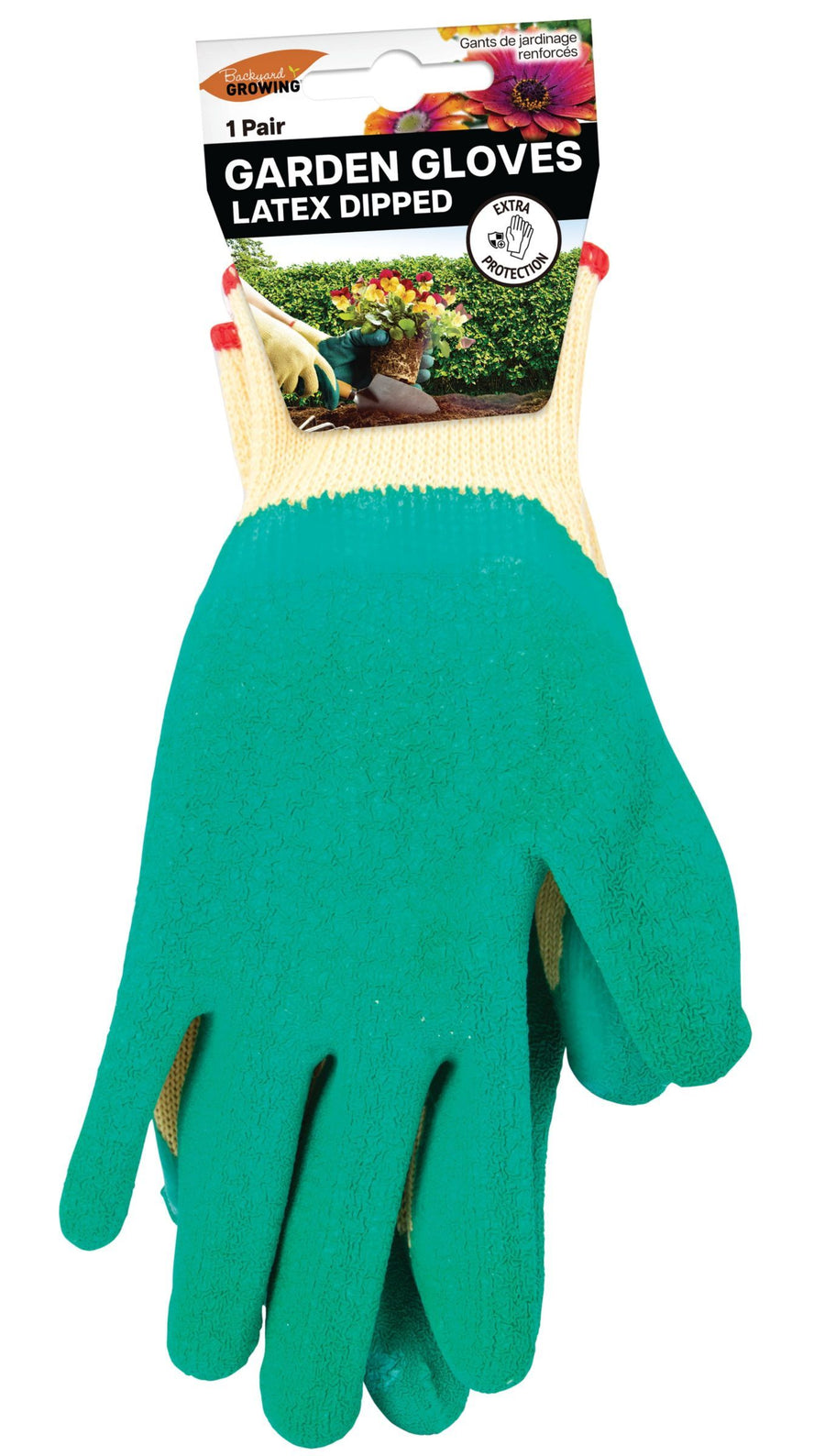 GARDEN GLOVES LATEX DIPPED