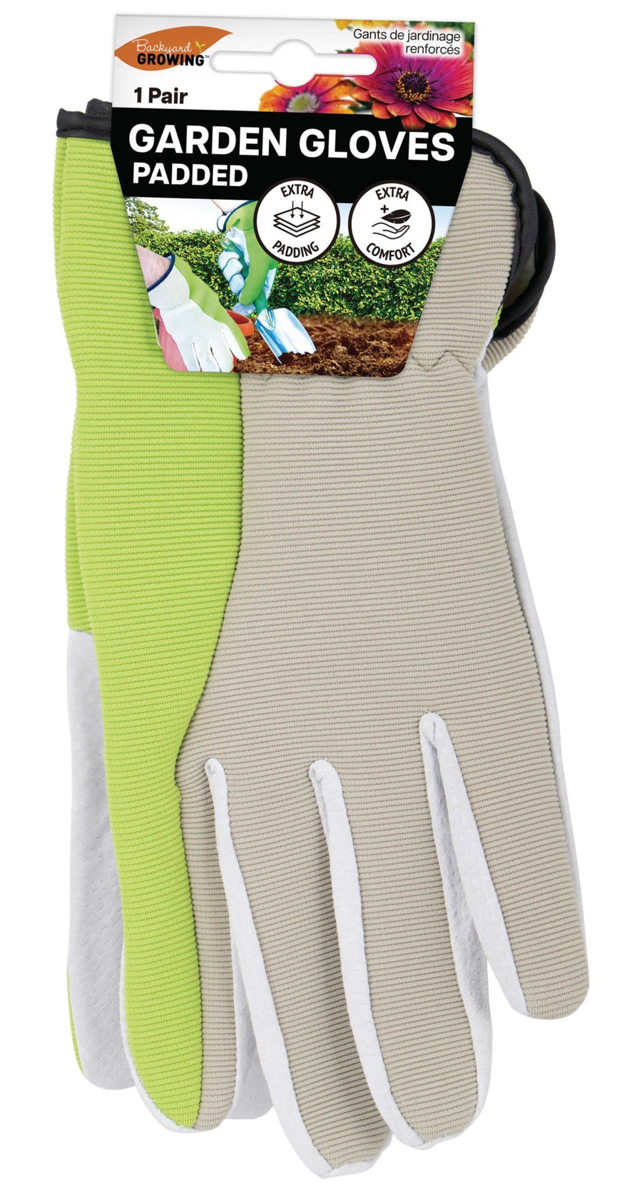 GARDEN GLOVES PADDED LEATHER