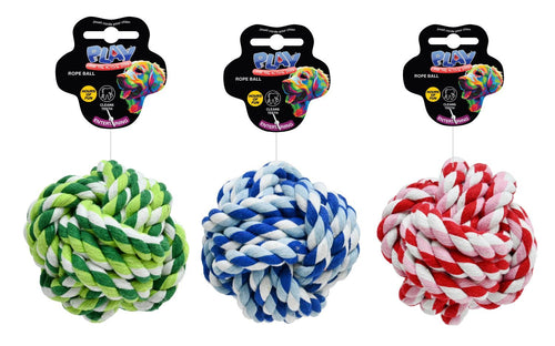 PET ROPE BALL TOY 9.5CM