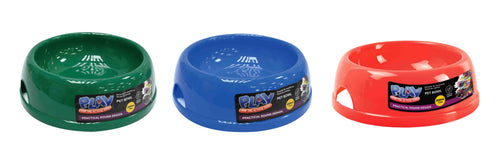 DOG BOWL ROUND PLASTIC 22CM