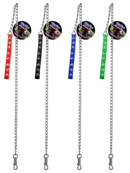 DOG LEAD MTL CHAIN 4ASST 1.2m