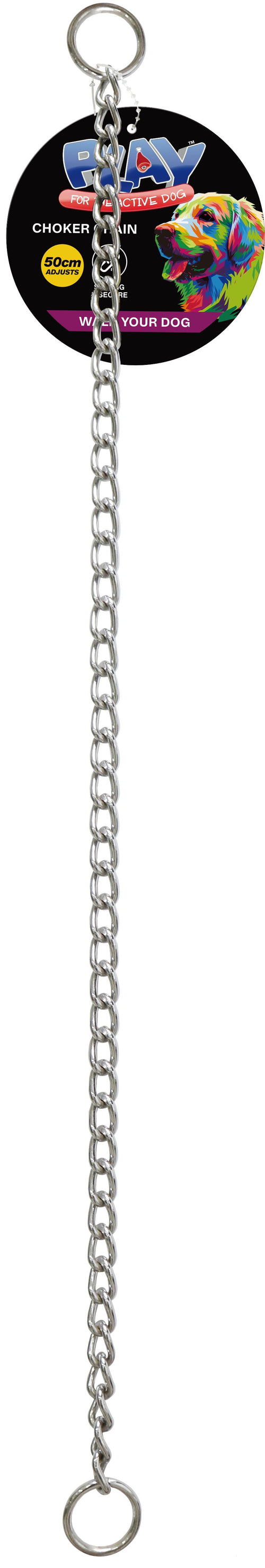 DOG CHOKER CHAIN 30MM 56CM
