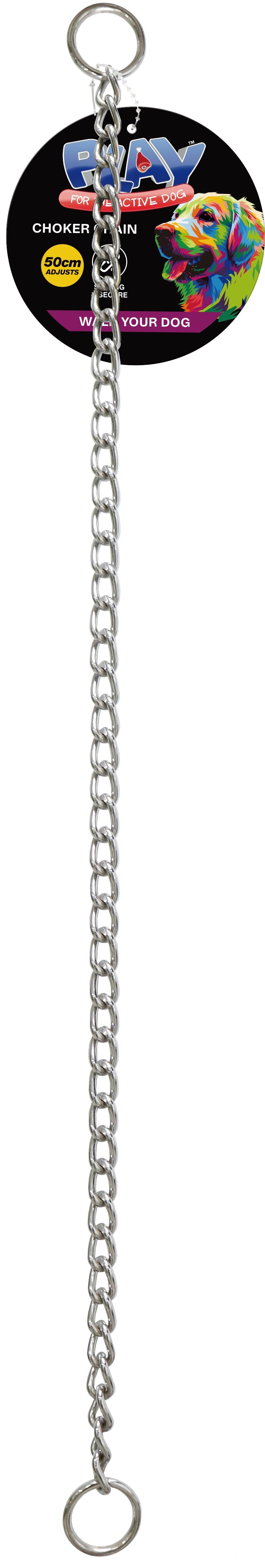 DOG CHOKER CHAIN 30MM 56CM