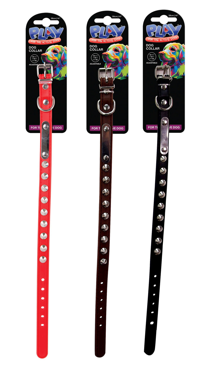 DOG COLLAR TPR LG 38X1.5CM