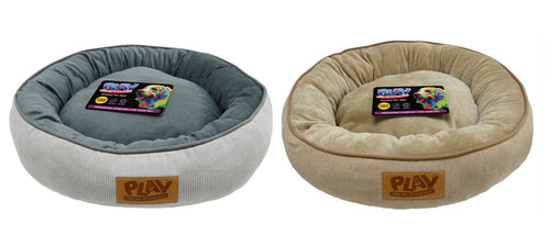 PET BED FLEECE ROUND 3ASST