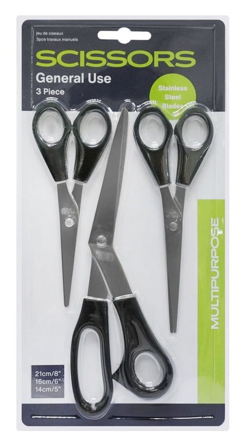 SCISSORS 3 SIZES PACK